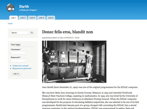 Drupal 7 コアテーマ Bartik
