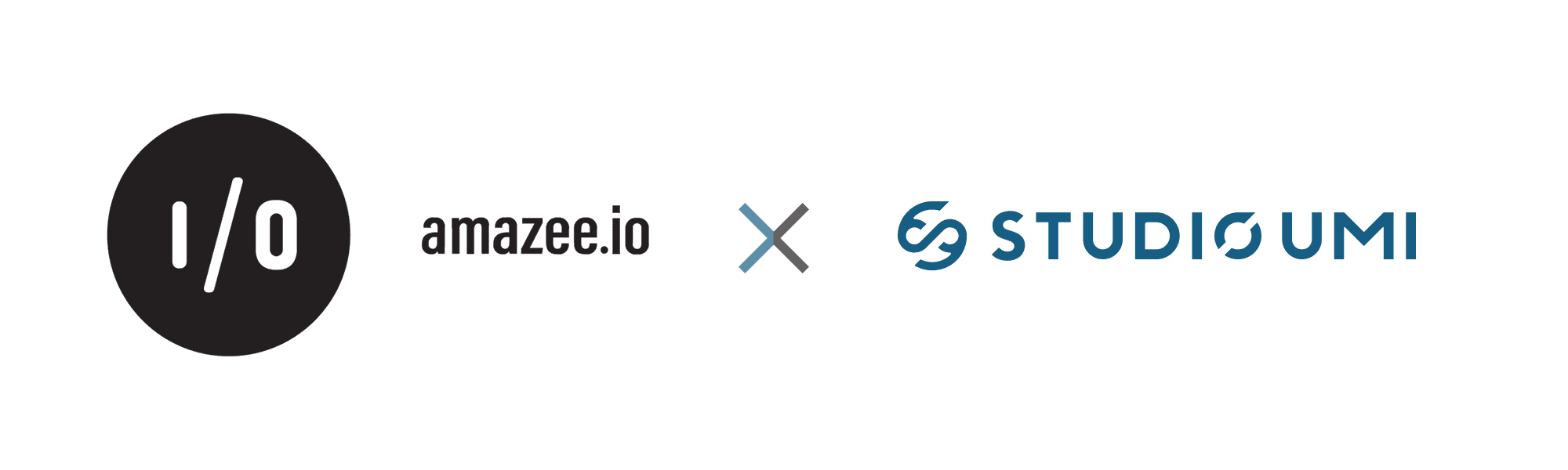 スタジオ・ウミ、amazee.io パートナーシップ契約締結 両社ロゴマーク
