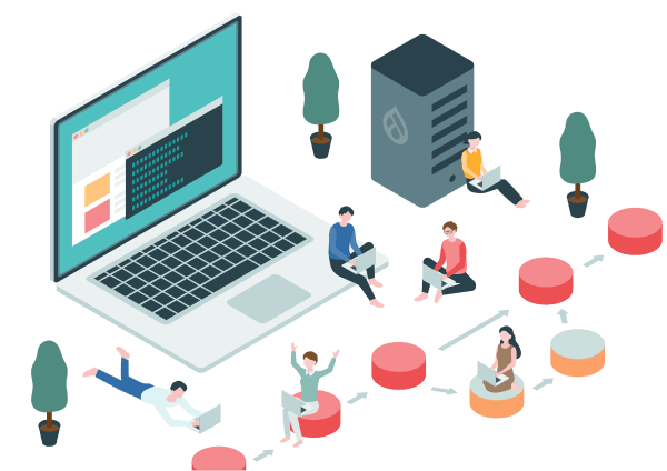 Drupalサイト開発イメージ
