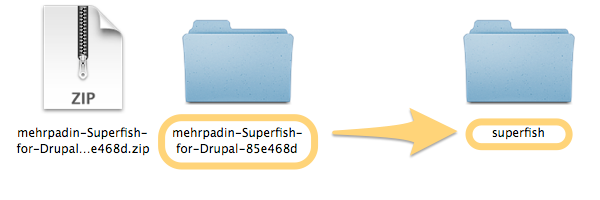 ファイル名をsuperfishに変更